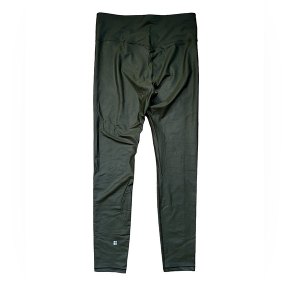Sweaty Betty High Shine Workout Leggings Dark Forest Green XL NWT - Picture 2 of 12